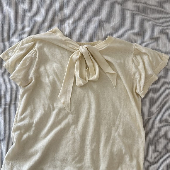 Cream knit top - Picture 2 of 3